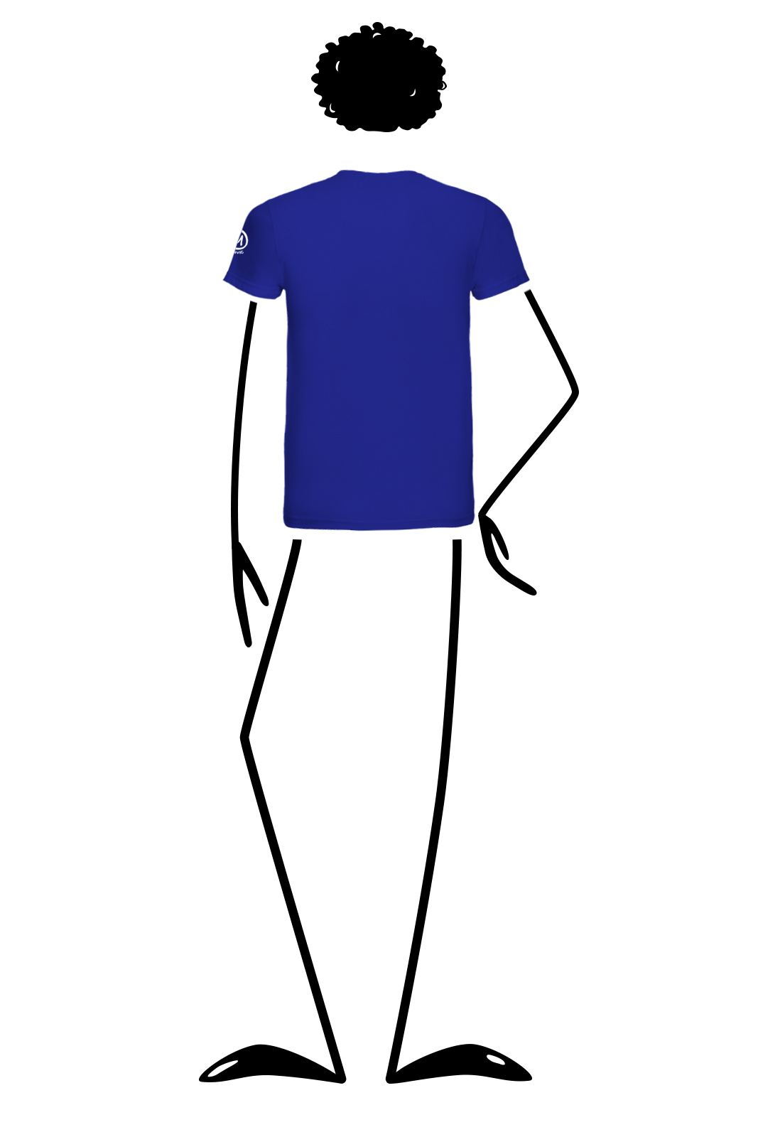 t-shirt homme bleu royal HASH Monvic