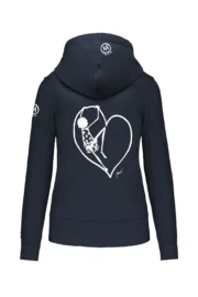 Hoodie women "Pina" FEDRA ZIP - Image 4