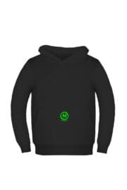 felpa bambino nera LOLA Monvic skate