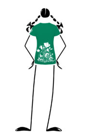 t-shirt arrampicata donna verde SHARON Monvic Forest retro