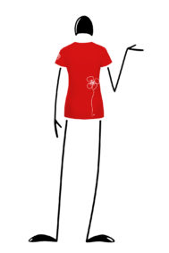 t-shirt donna rossa SHARON Monvic