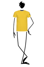 t-shirt arrampicata uomo HASH Monvic yellow Zanza