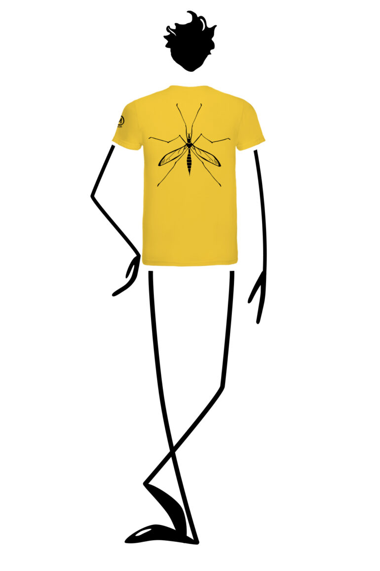 t-shirt arrampicata uomo HASH Monvic yellow Zanza retro