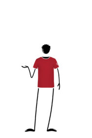 Kids' climbing T-Shirts red TATA Monvic Alo pad