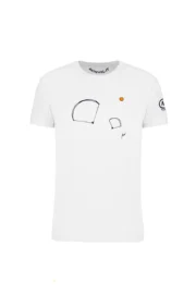 WINGS - white paragliding t-shirt - men - organic cotton - HASH MONVIC