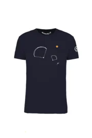 WINGS - T-shirt parapente bleu marine - homme - coton bio - HASH MONVIC
