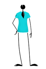 t-shirt femme azur SHARON Monvic