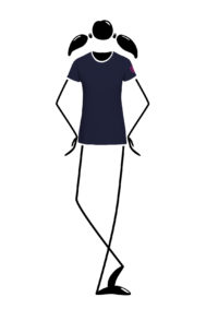 t-shirt donna blu navy SHARON Monvic