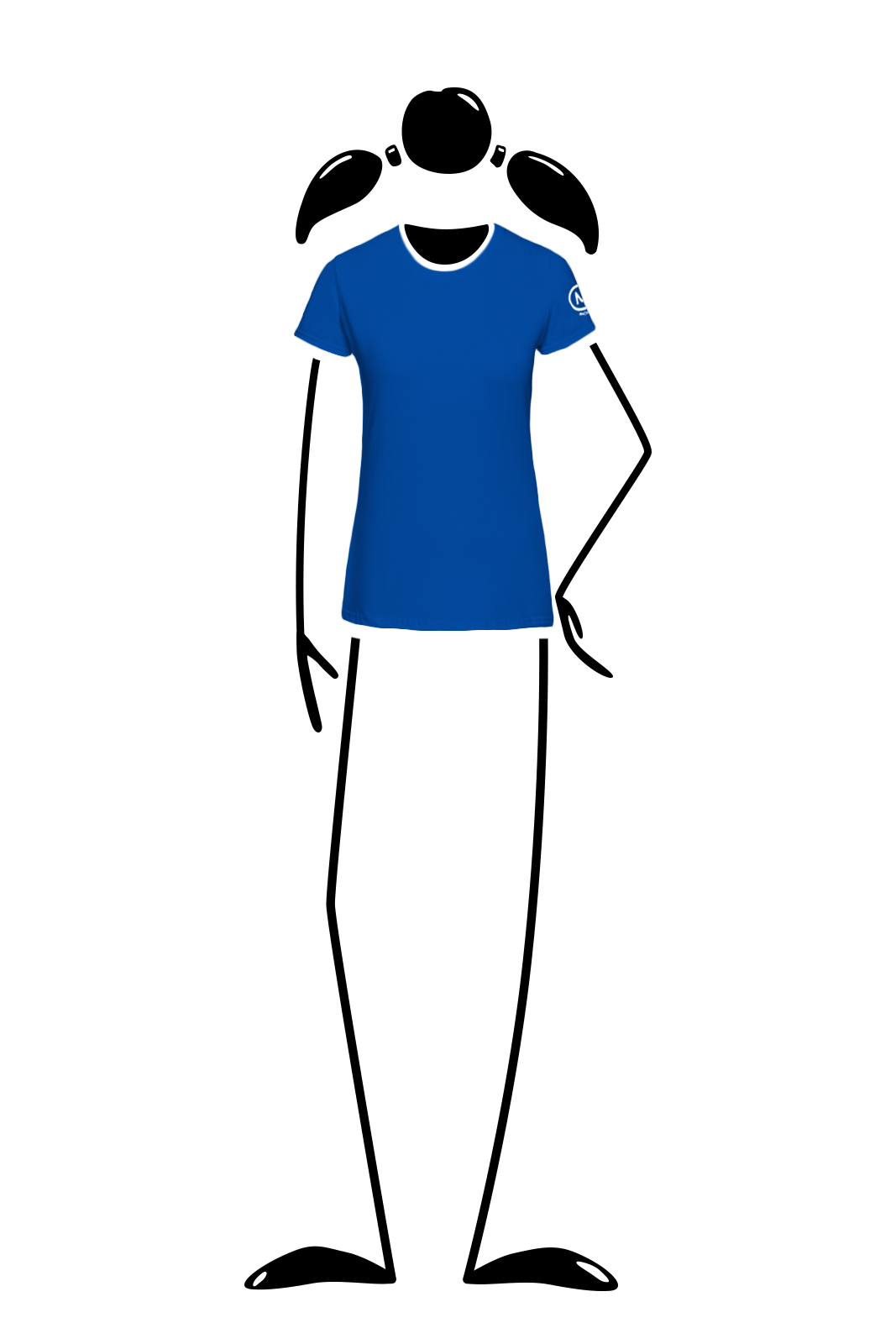 t-shirt arrampicata donna blu royal SHARON Monvic