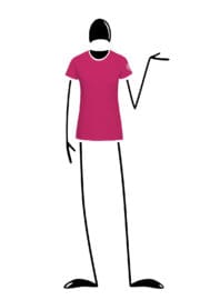 t-shirt femme fuchsia SHARON Monvic