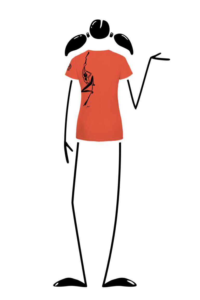 t-shirt femme orange SHARON Monvic