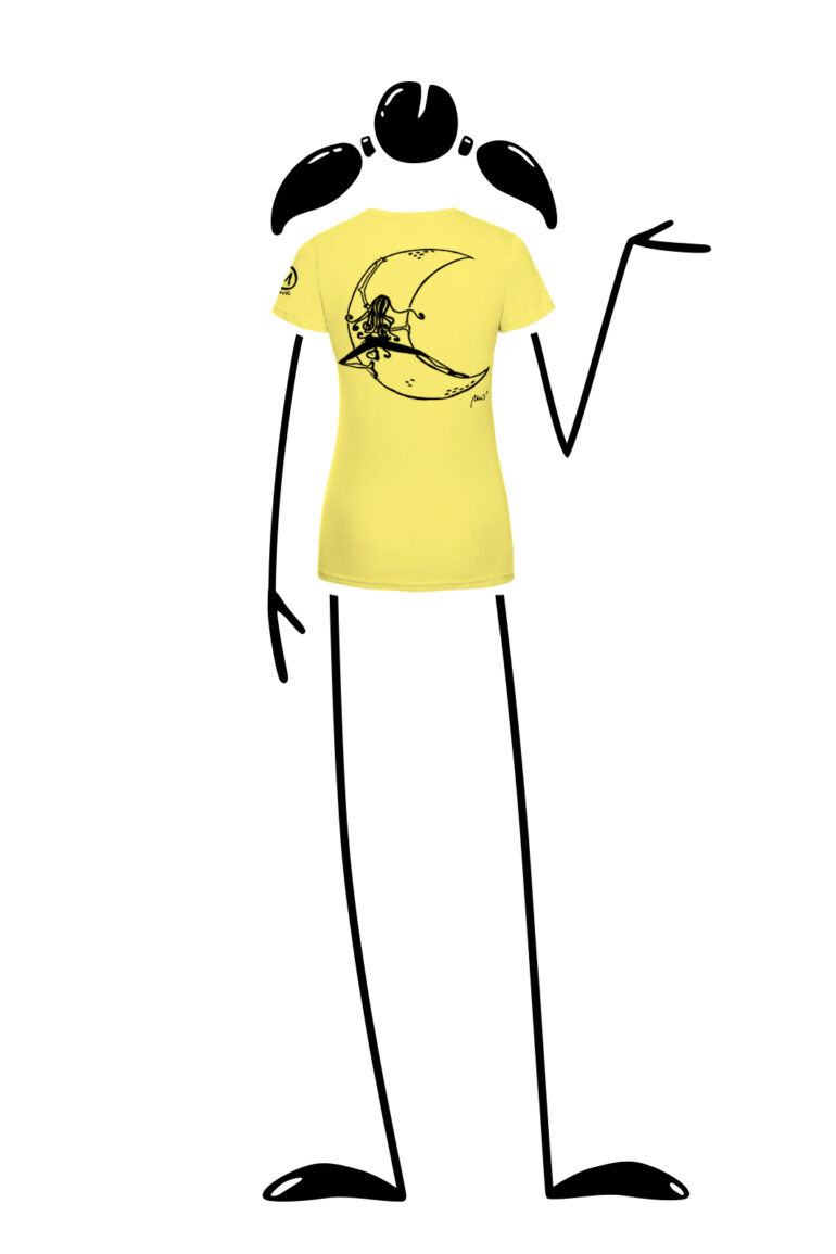 t-shirt women yellow SHARON Monvic