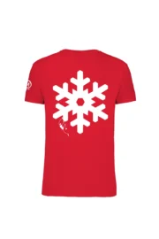 t-shirt arrampicata uomo - HASH MONVIC snowflake-red