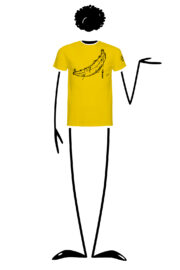t-shirt uomo gialla HASH Monvic banana