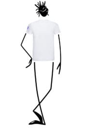 t-shirt homme blanc HASH Monvic bière