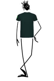 t-shirt men green HASH Monvic