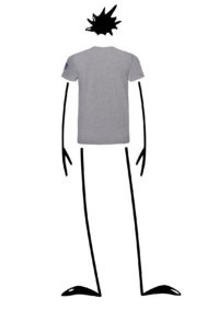 t-shirt homme gris HASH Monvic
