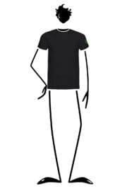 t-shirt homme noir HASH Monvic downhill