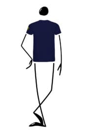 t-shirt uomo blu navy HASH Monvic