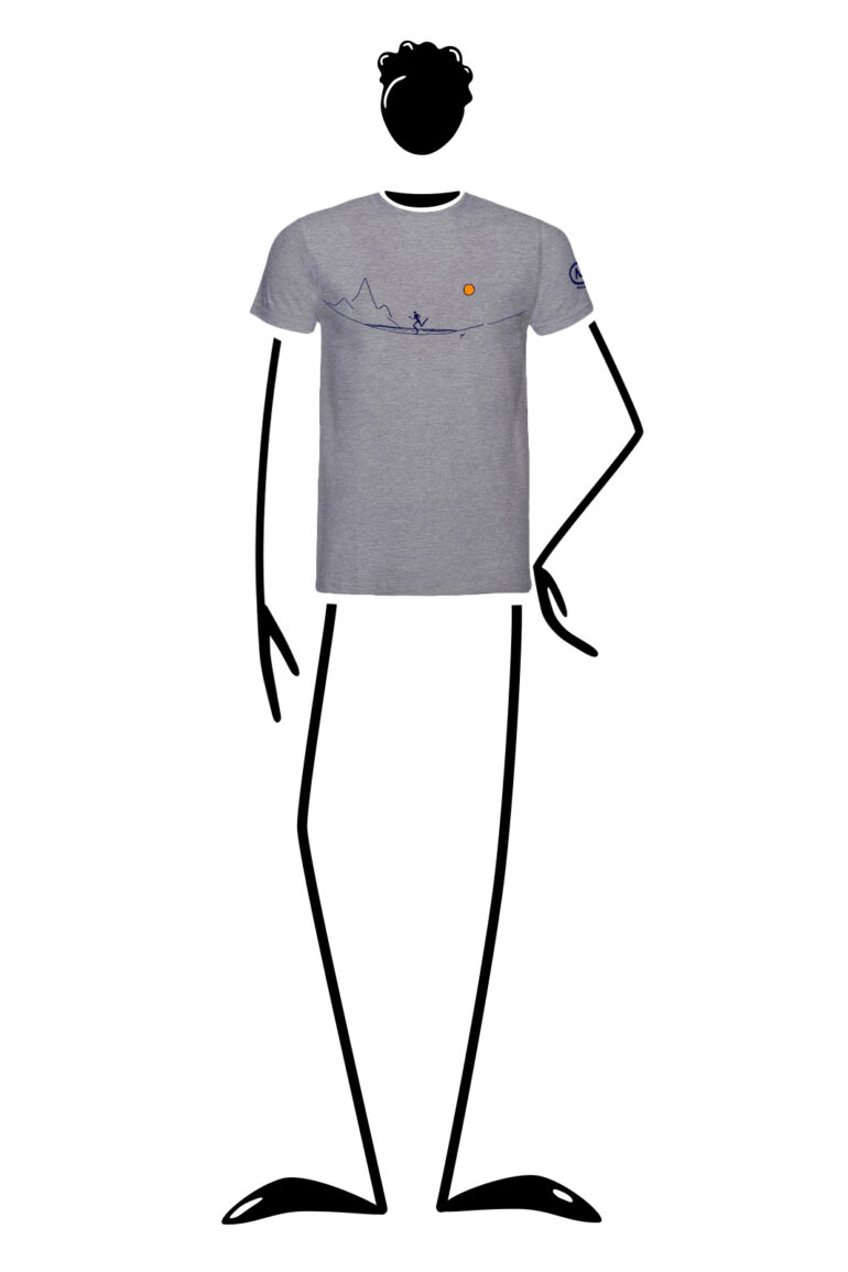 t-shirt men grey HASH Monvic