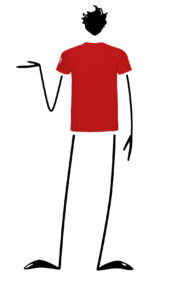 t-shirt men red HASH Monvic running