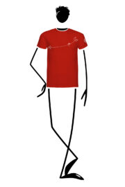 t-shirt homme rouge HASH Monvic slackline