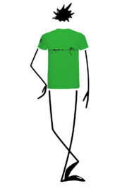t-shirt uomo verde mela HASH Monvic slackline