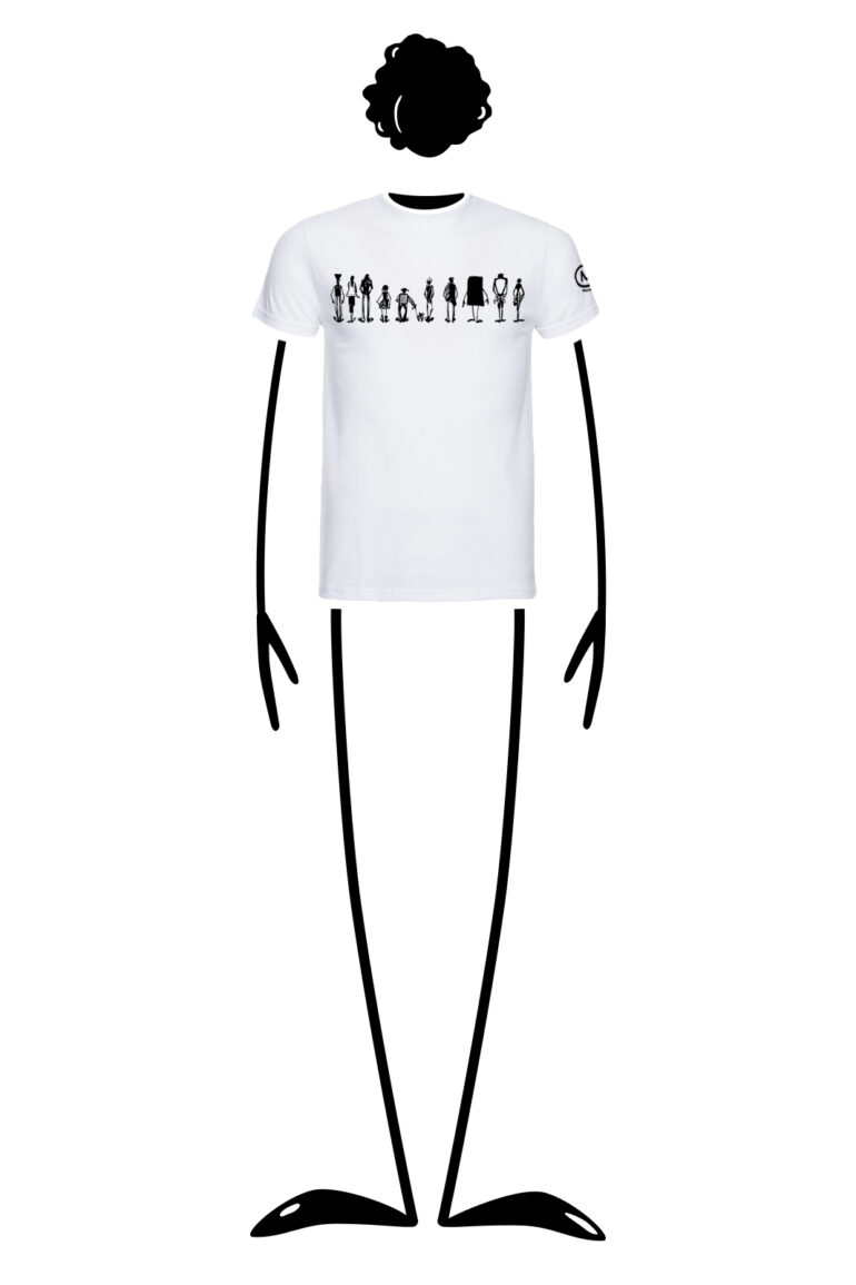 t-shirt men white HASH Monvic