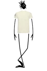 t-shirt man organic cotton cream HASH ORGANIC Monvic Peyote