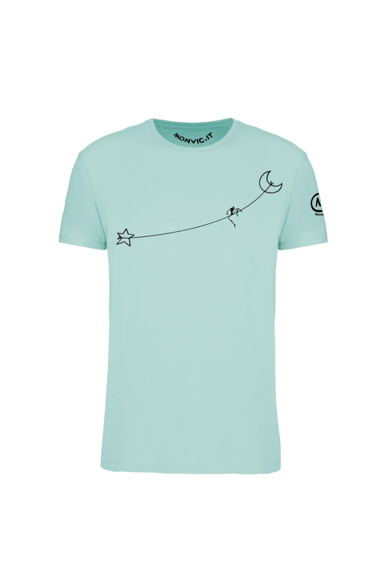 t-shirt slackline uomo - aqua SLACK STAR HASH MONVIC f
