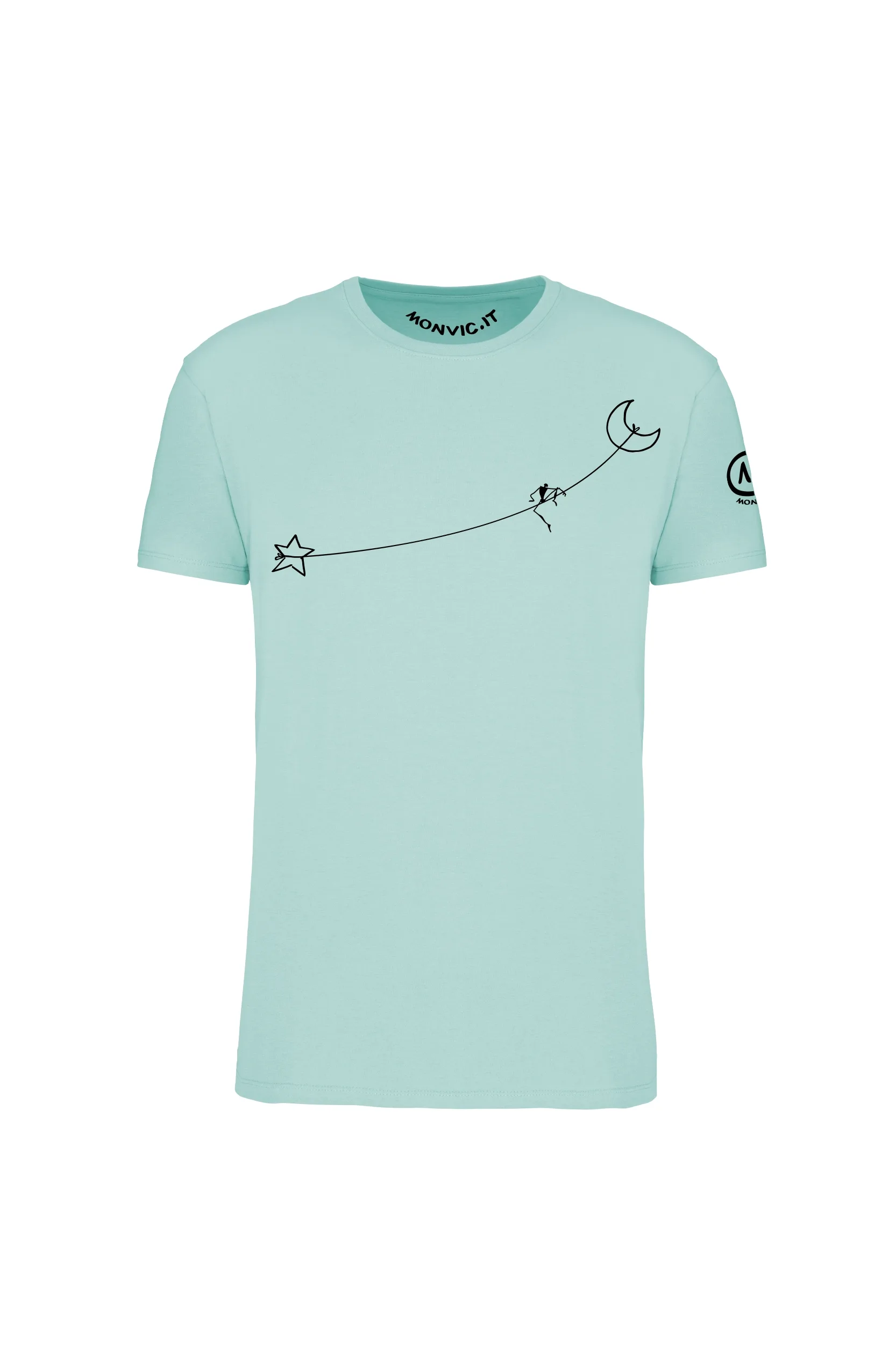 Men's Slackline t-shirt light blue HASH ORGANIC