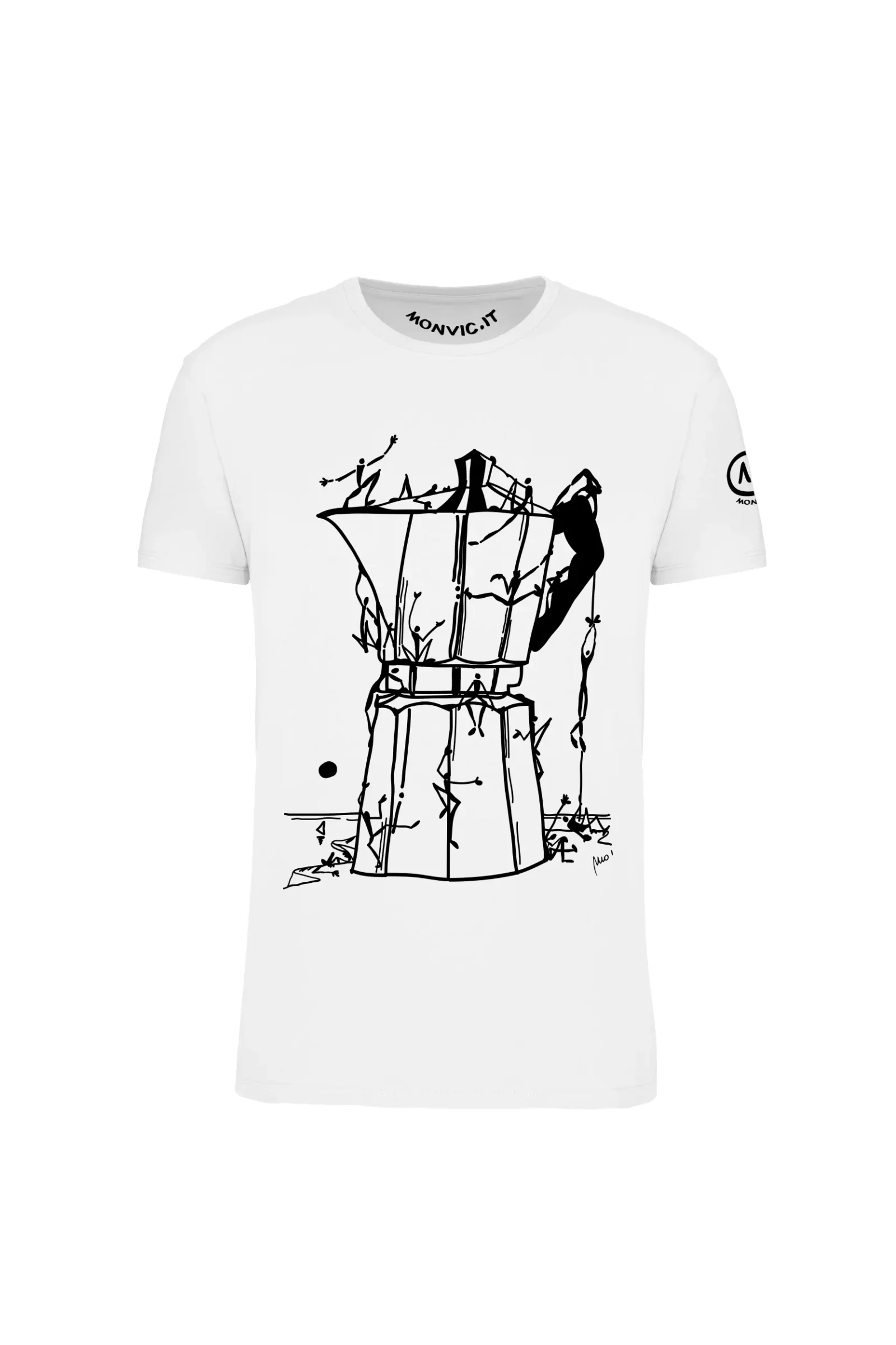 T-shirt arrampicata uomo - bianco - Moka - HASH Monvic