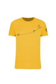 Men's Slackline t-shirt yellow HASH ORGANIC