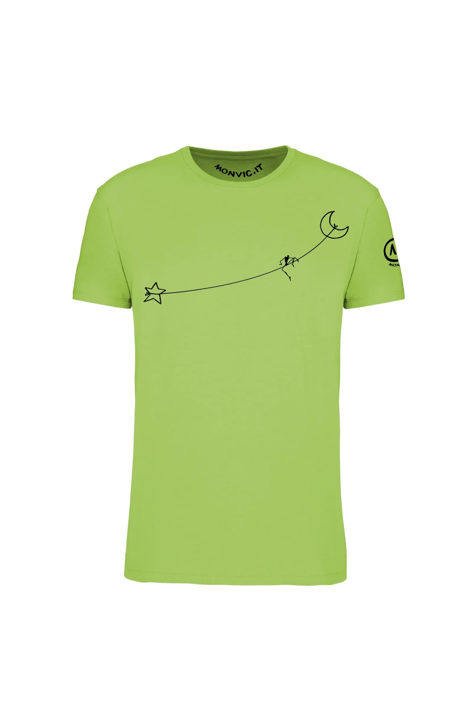 Men's Slackline t-shirt lime HASH ORGANIC