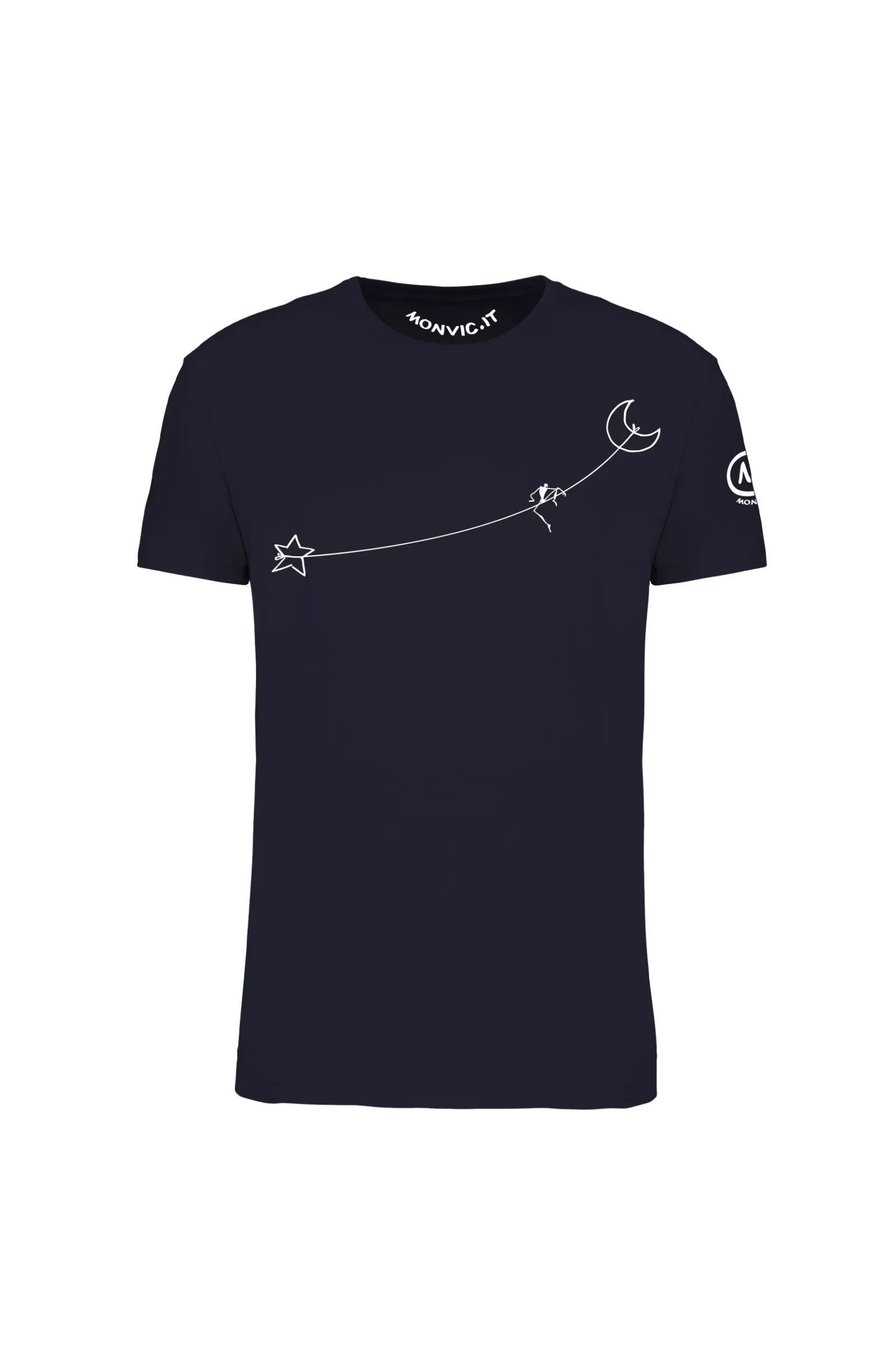 Men's Slackline t-shirt navy HASH ORGANIC