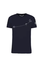 Men's Slackline t-shirt navy HASH ORGANIC