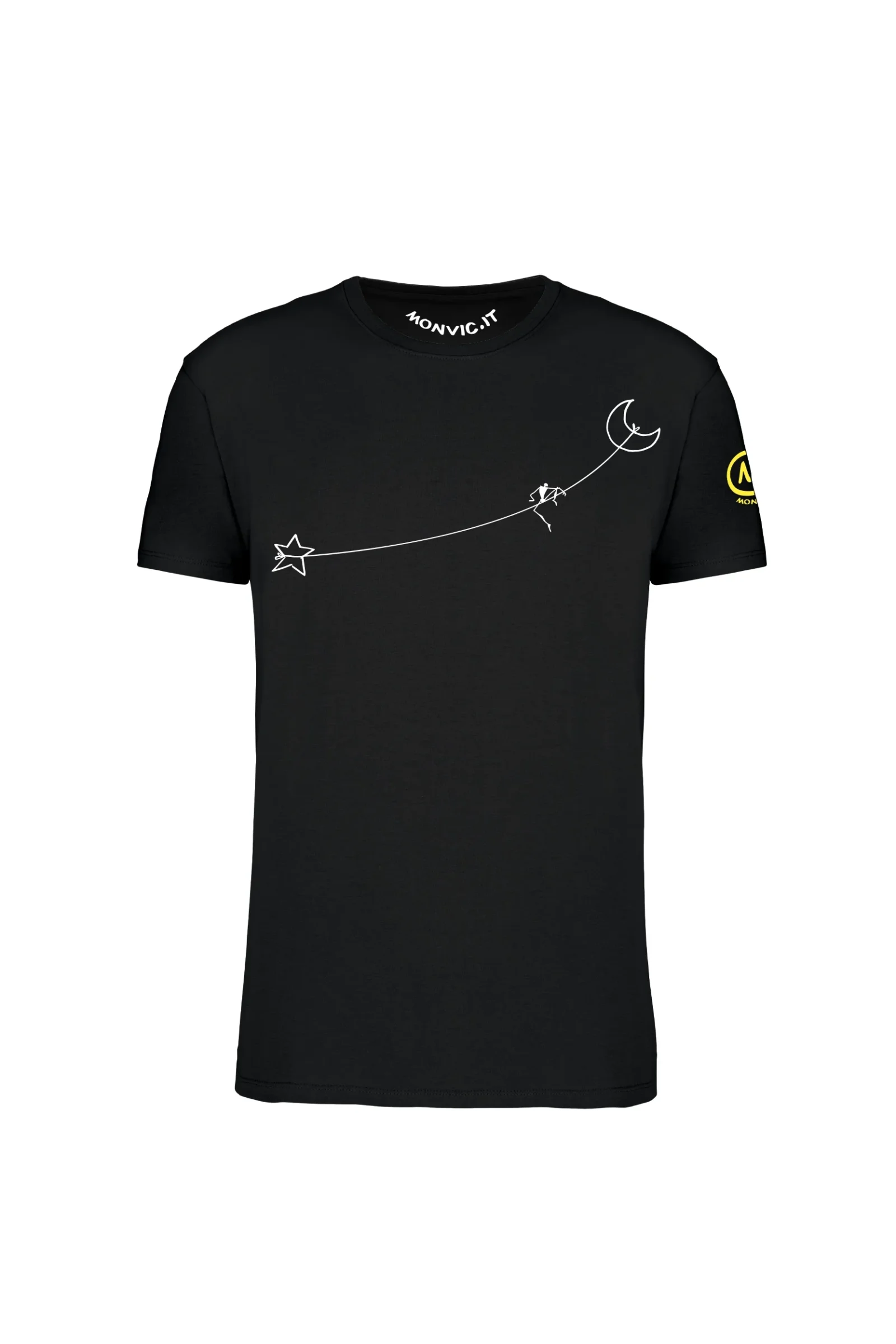 Men's Slackline t-shirt black HASH ORGANIC
