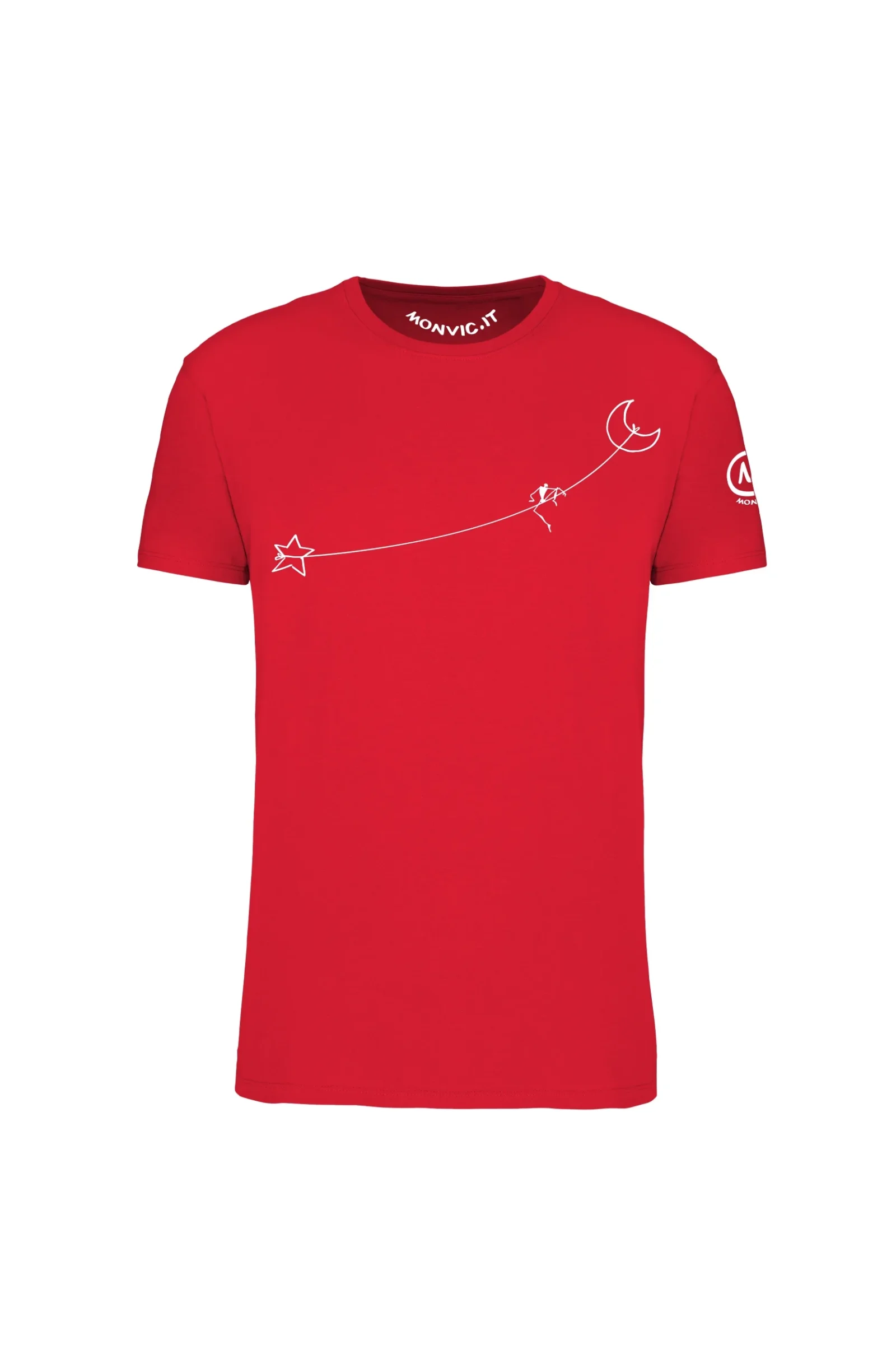Men's Slackline t-shirt red HASH ORGANIC