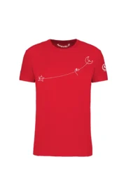 Men's Slackline t-shirt red HASH ORGANIC