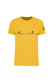 t-shirt slackline uomo - giallo SLACKLINE HASH MONVIC f