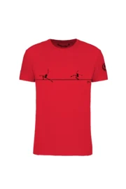 t-shirt slackline uomo - rosso SLACKLINE HASH MONVIC f