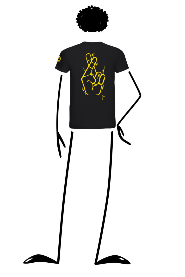 t-shirt men black HASH Monvic