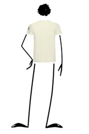 T-shirt homme en coton bio créme HASH ORGANIC Monvic Noel