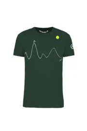 T-shirt uomo verde foresta grafica running "Pablo" Monvic HASH