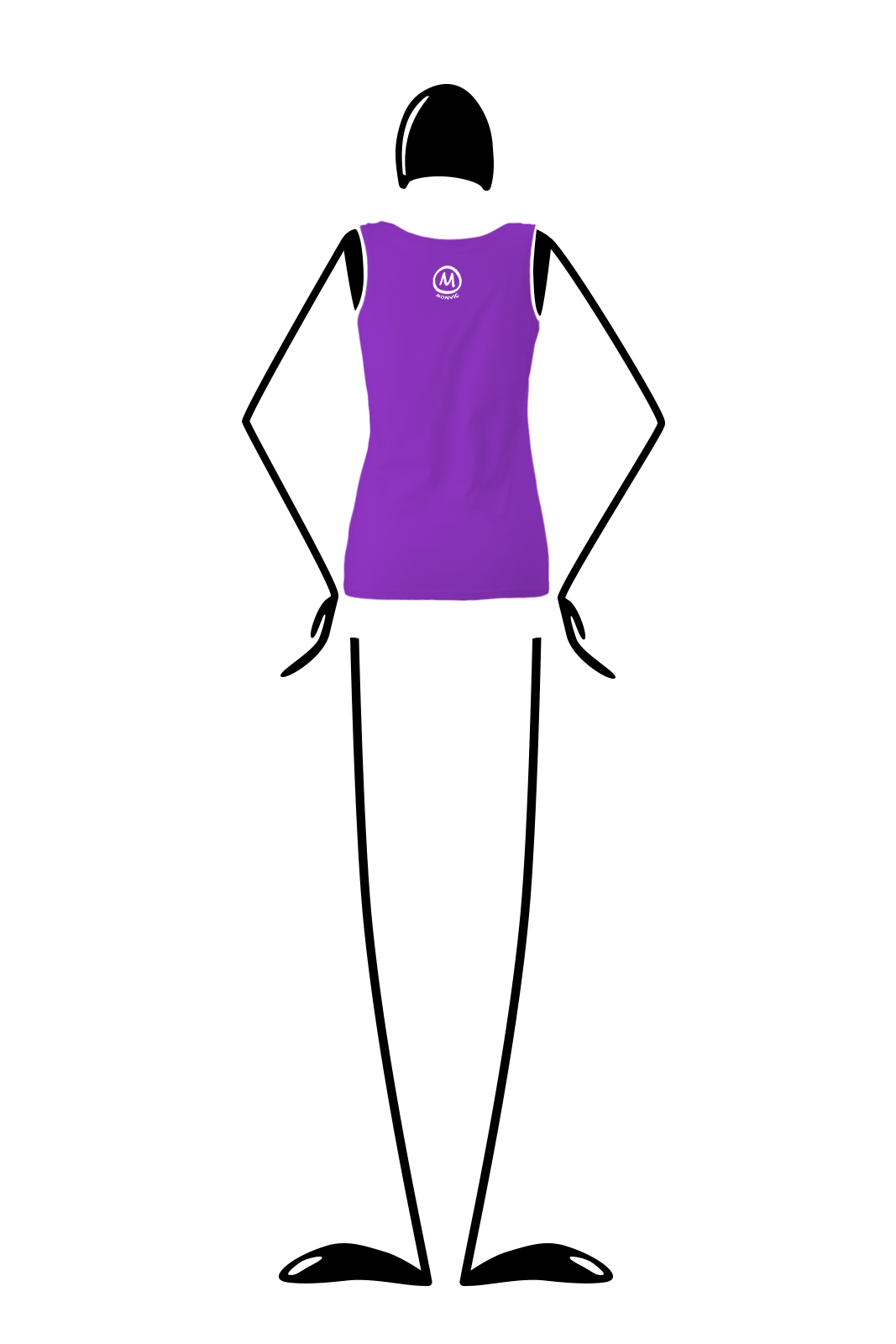 Women’s tank top purple KOKO Monvic sportswear