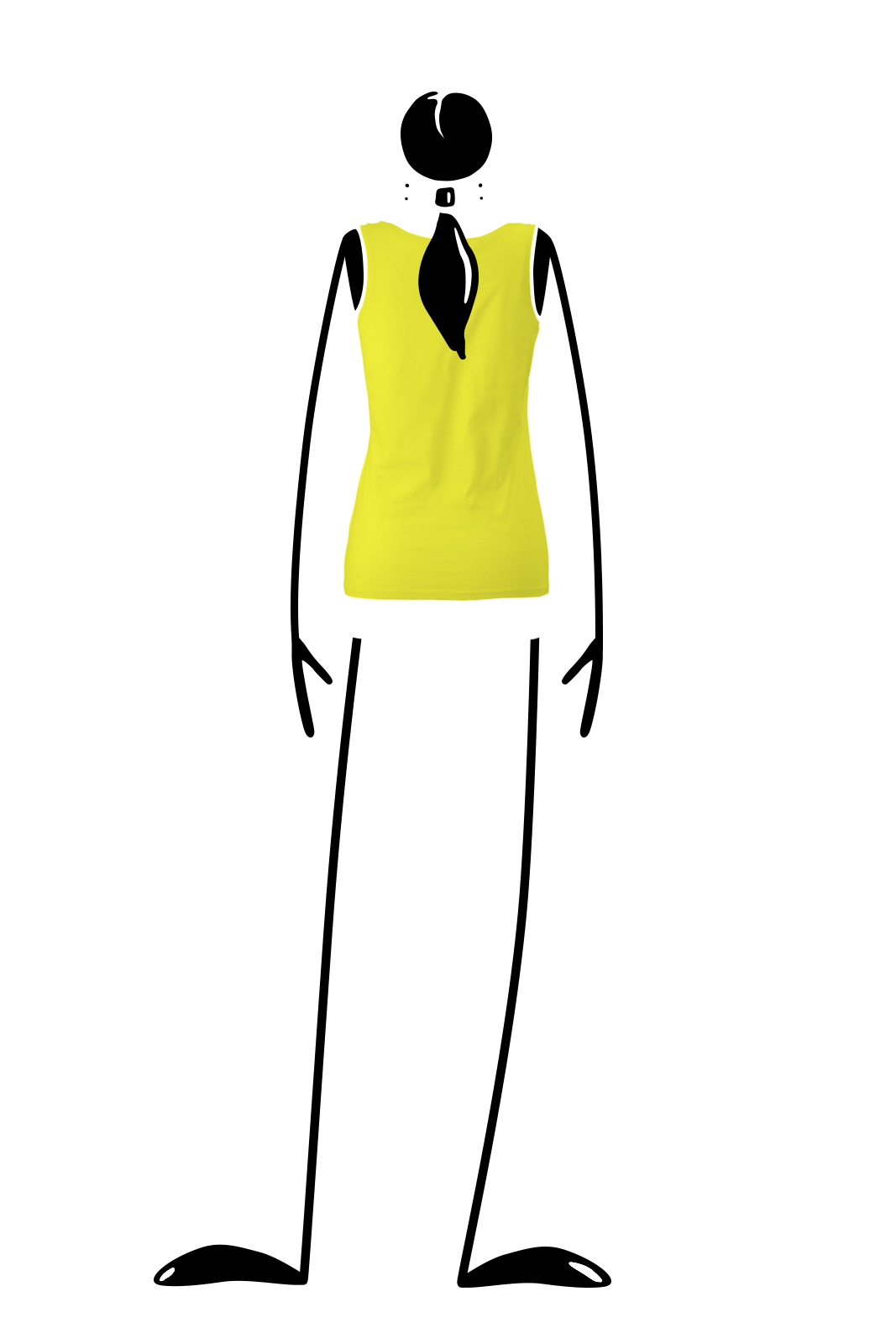 Women’s tank top yellow KOKO Monvic sportswear