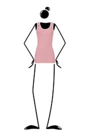 canotta donna rosa KOKO X Monvic light pink Carla arrampicata