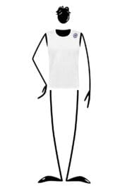 Tank top men white CUT Monvic Dadi ideal for climbing