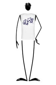 Tank top men white CUT Monvic Dadi ideal for climbing