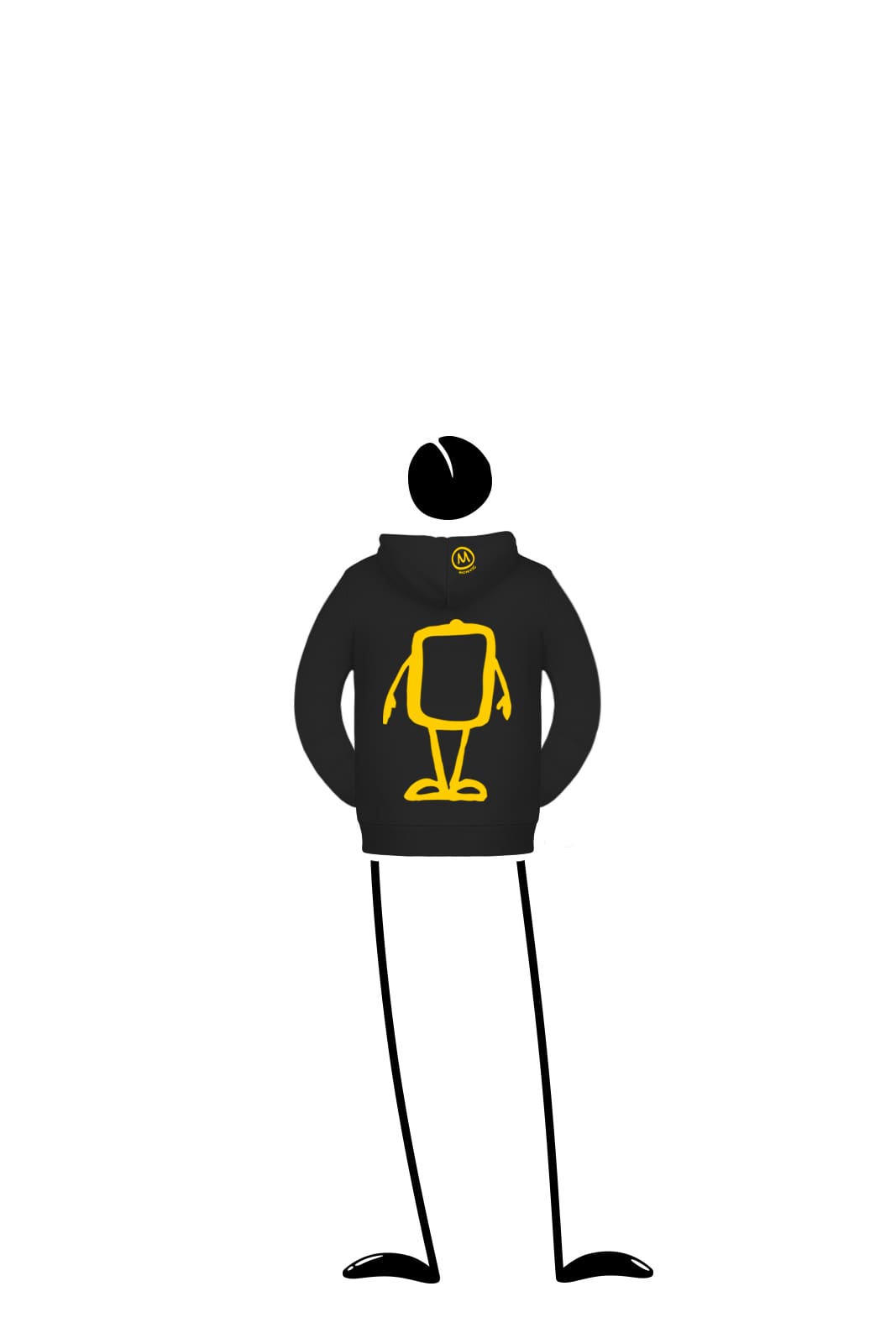 Sweat à capuche Enfant noir LOLA Monvic Sweat à capuche Enfant noir LOLA Monvic